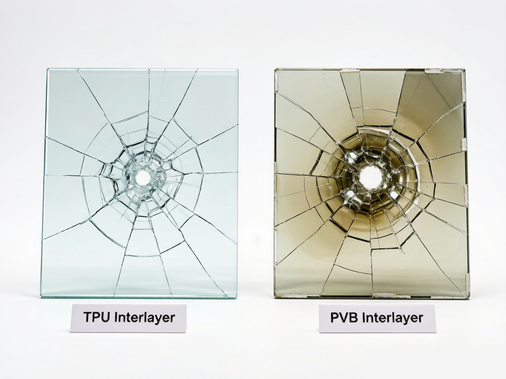 TPU vs PVB ballistic test comparison
